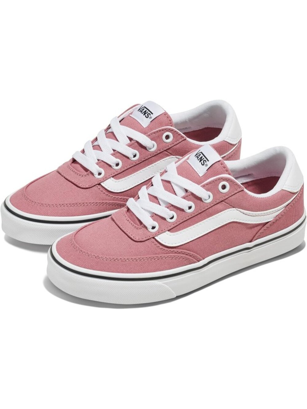Vans Women's Dusky Rose Brooklyn Ls Shoe | Low-top Sneakers Everyday Wear - Picture 2 of 6